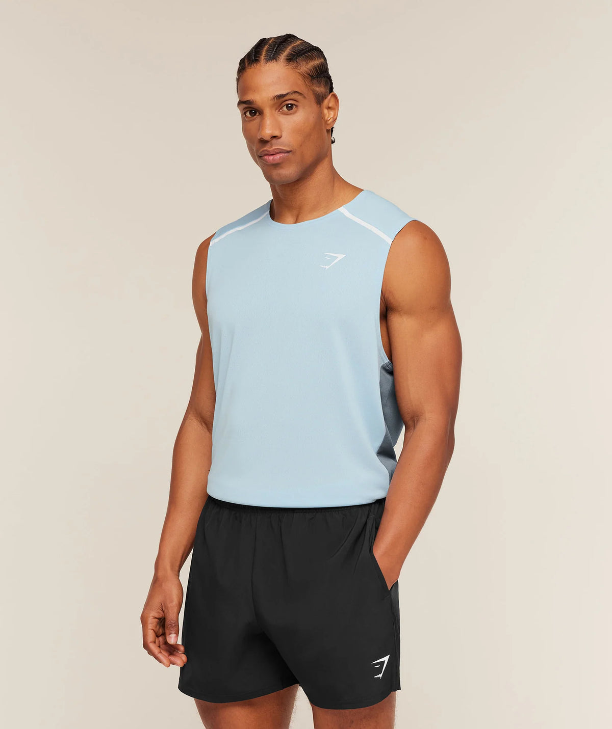 Arrival Contrast Tank - CHILLED BLUE IRON BLUE