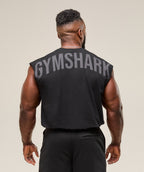 [LIMITLESS_COLOR:BLACK] GYMSHARK Power Cut Off Tank — BLACK — Vista oficial 1