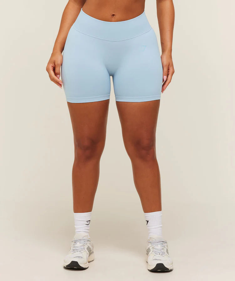 LIFT SEAMLESS 2.0 MID-RISE SHORTS - CHILLED BLUE