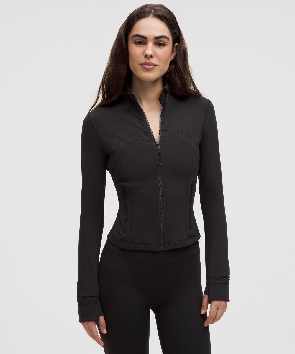 [LIMITLESS_COLOR:BLACK] LULULEMON Define Cropped Jacket Nulu — BLACK — Vista oficial 1