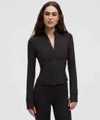 [LIMITLESS_COLOR:BLACK] LULULEMON Define Cropped Jacket Nulu — BLACK — Vista oficial 1
