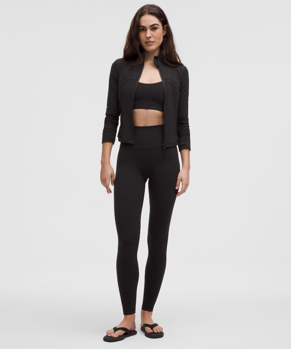 [LIMITLESS_COLOR:BLACK] LULULEMON Define Cropped Jacket Nulu — BLACK — Vista oficial 2
