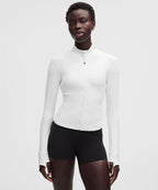 [LIMITLESS_COLOR:WHITE] LULULEMON Define Cropped Jacket Nulu — WHITE — Vista oficial 1