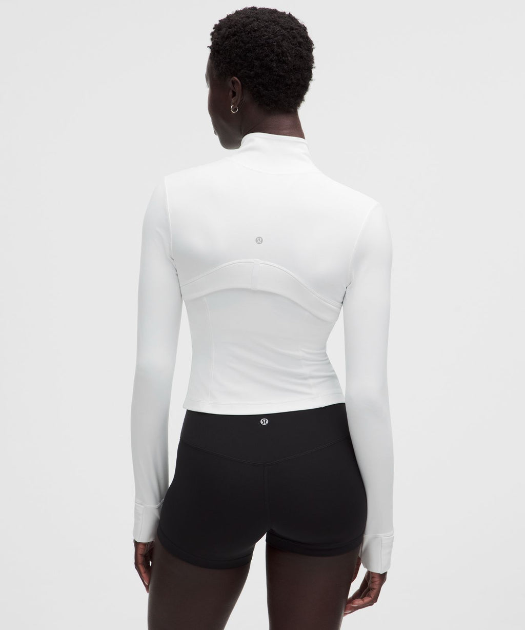 [LIMITLESS_COLOR:WHITE] LULULEMON Define Cropped Jacket Nulu — WHITE — Vista oficial 3