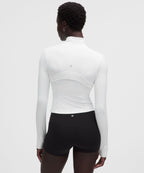 [LIMITLESS_COLOR:WHITE] LULULEMON Define Cropped Jacket Nulu — WHITE — Vista oficial 3