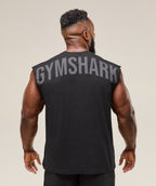 [LIMITLESS_COLOR:BLACK] GYMSHARK Power Cut Off Tank — BLACK — Vista oficial 2