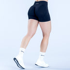 [LIMITLESS_COLOR:BLACK] DFYNE Impact Shorts | 4.5" — Midnight Black — Vista oficial 2