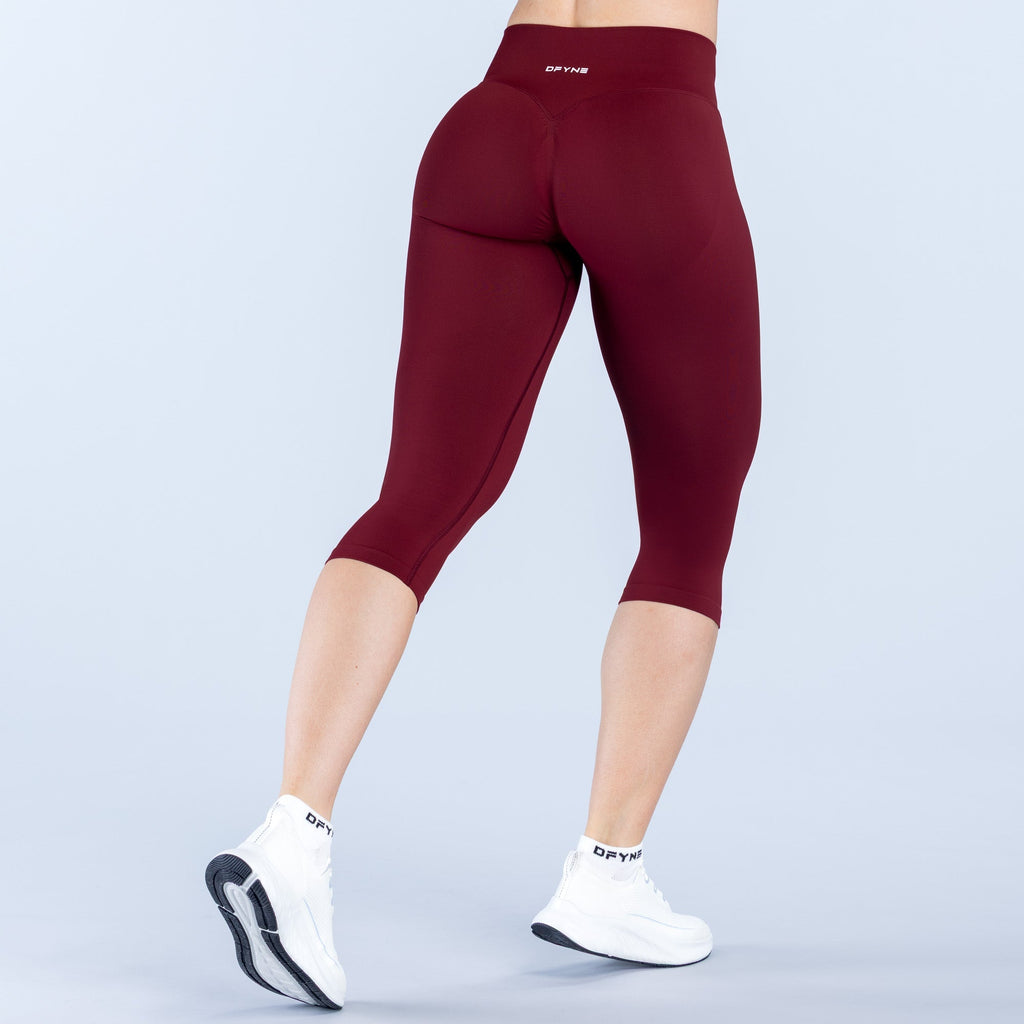 [LIMITLESS_COLOR:MAROON] DFYNE Vision Capris — MAROON — Vista oficial 2