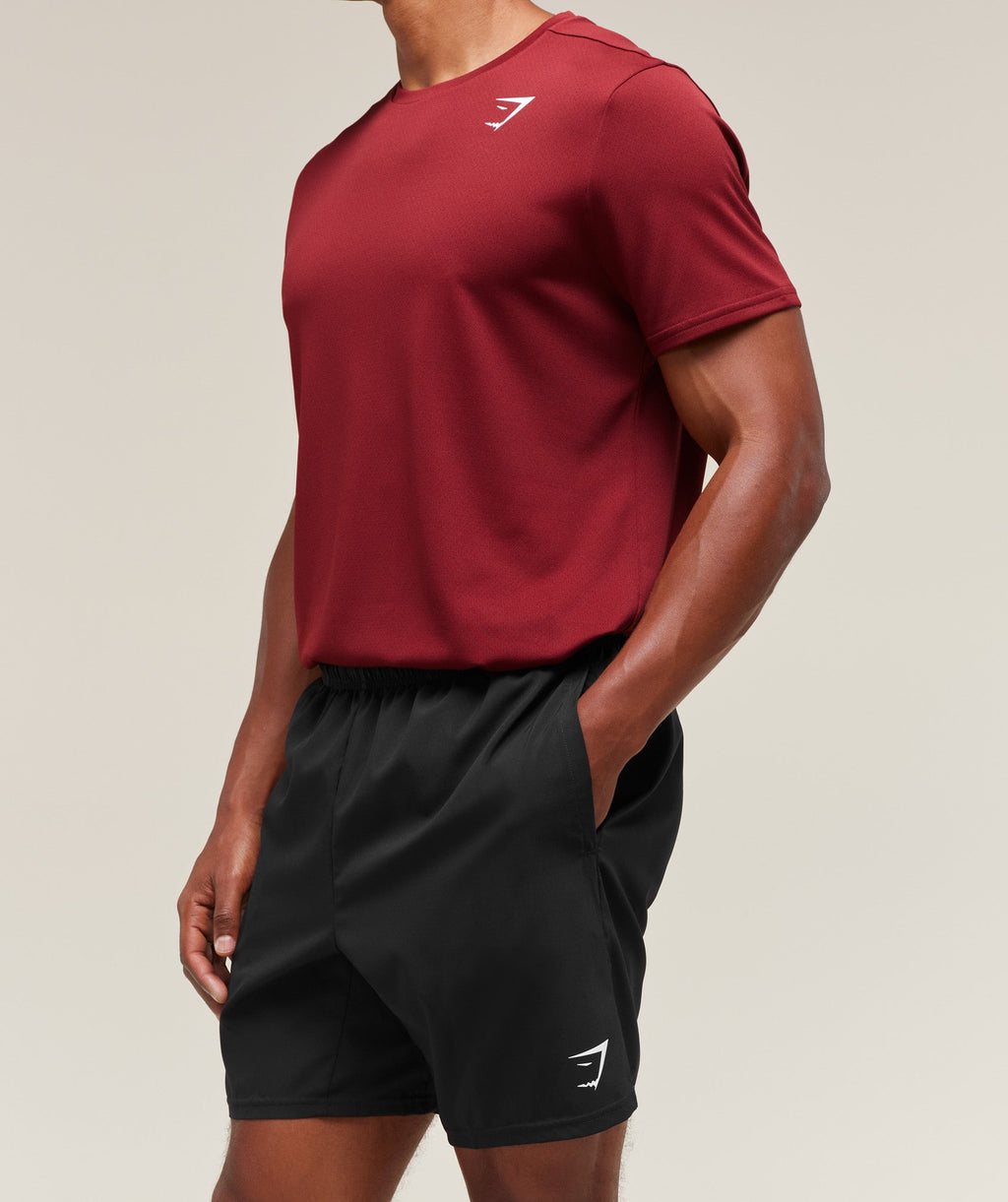 [LIMITLESS_COLOR:BLACK] GYMSHARK Arrival 7" Shorts — BLACK — Vista oficial 3