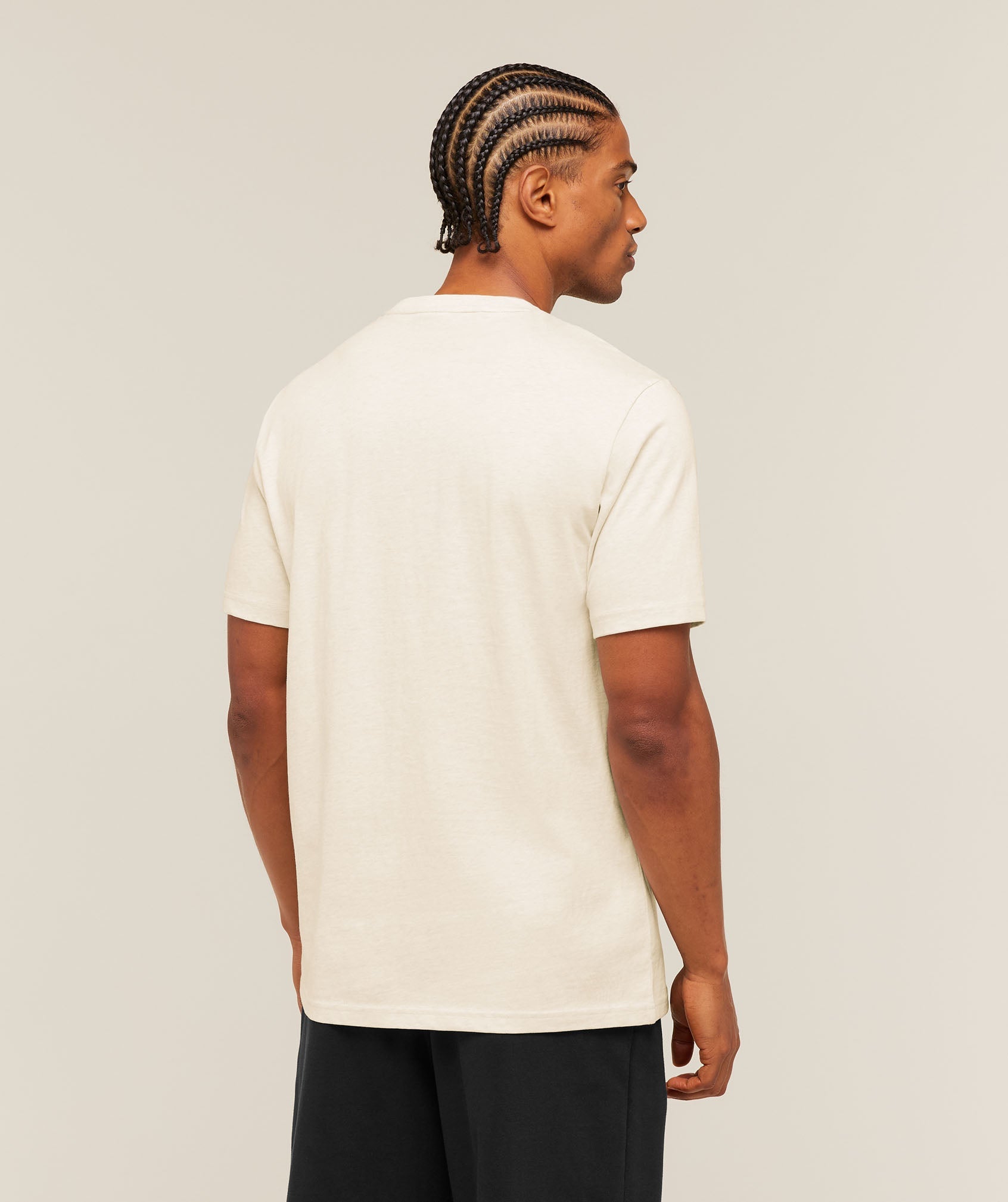 [LIMITLESS_COLOR:BROS CHALK MARL] GYMSHARK Crest T-Shirt — BROS CHALK MARL — Vista oficial 2