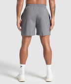 [LIMITLESS_COLOR:BRUSHED GREY] GYMSHARK Fitness Apparel 7" Shorts — BRUSHED GREY — Vista oficial 3