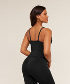 [LIMITLESS_COLOR:BLACK MARL] GYMSHARK LIFT SEAMLESS TANK WITH SHELF — BLACK MARL — Vista oficial 2