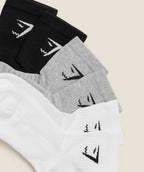 [LIMITLESS_COLOR:WHITE LIGHT GREY CORE MARL BLACK] GYMSHARK Midi Socks 6pk — WHITE LIGHT GREY CORE MARL BLACK — Vista oficial 2