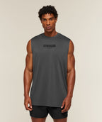 [LIMITLESS_COLOR:ONYX GREY] GYMSHARK Motion Blur Graphic Tank — ONYX GREY — Vista oficial 1