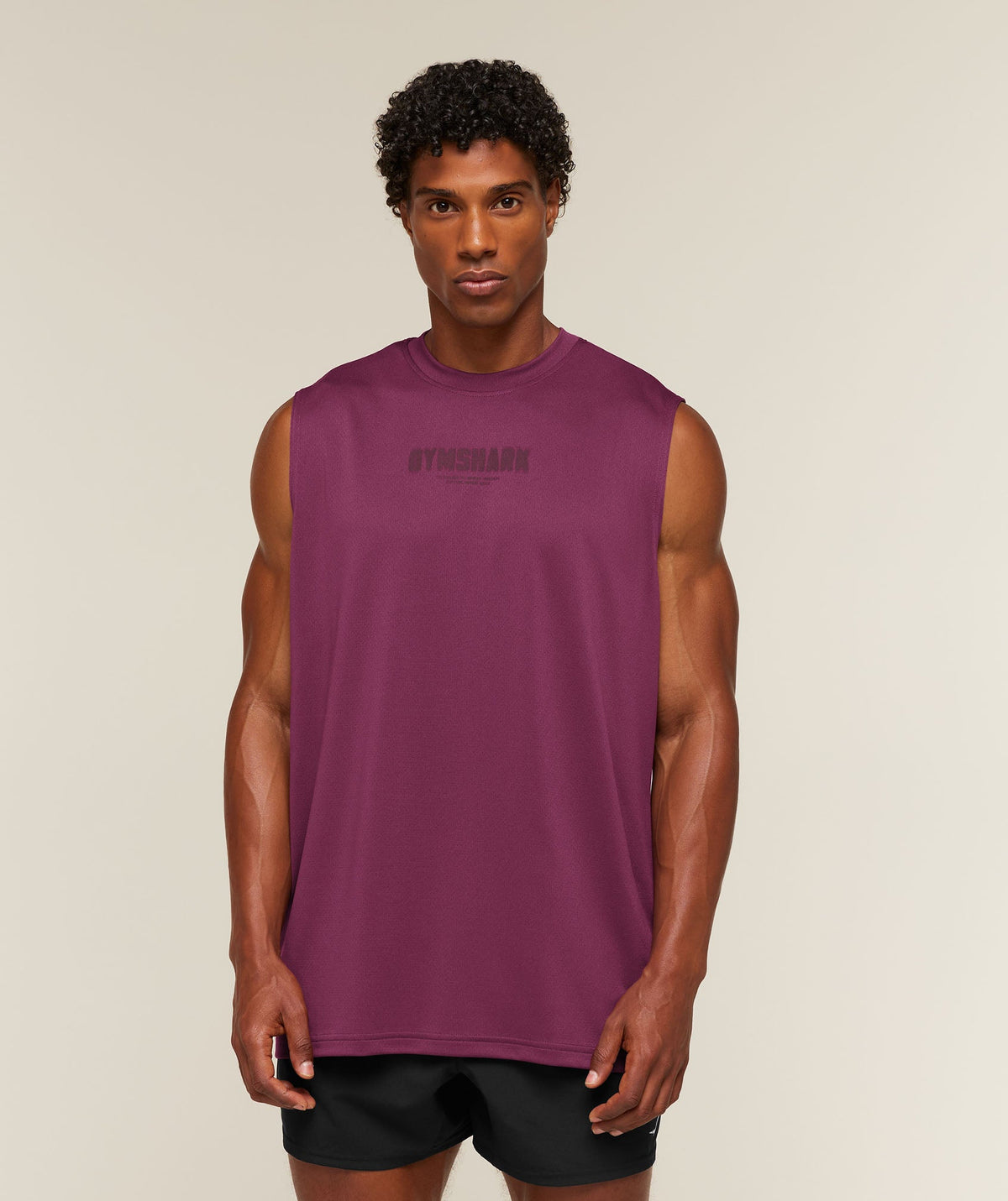 Motion Blur Graphic Tank - STRENGTH PINK