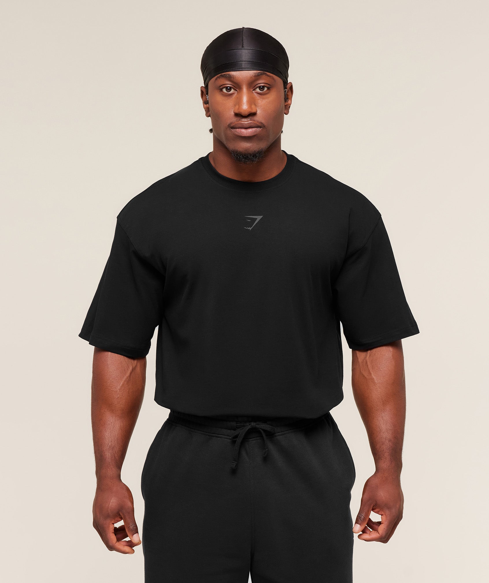 [LIMITLESS_COLOR:BLACK ASPHALT GREY] GYMSHARK Power T-Shirt — BLACK ASPHALT GREY — Vista oficial 2