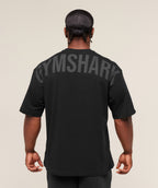 [LIMITLESS_COLOR:BLACK ASPHALT GREY] GYMSHARK Power T-Shirt — BLACK ASPHALT GREY — Vista oficial 3