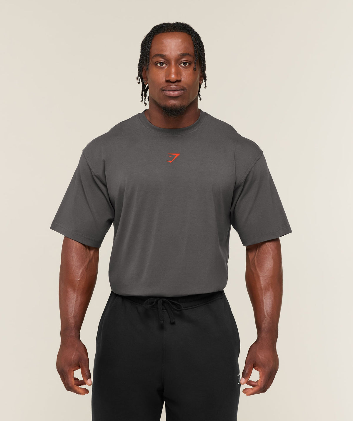 Power T-Shirt - ONYX GREY/BOLD ORANGE