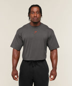 [LIMITLESS_COLOR:ONYX GREY/BOLD ORANGE] GYMSHARK Power T-Shirt — ONYX GREY/BOLD ORANGE — Vista oficial 2