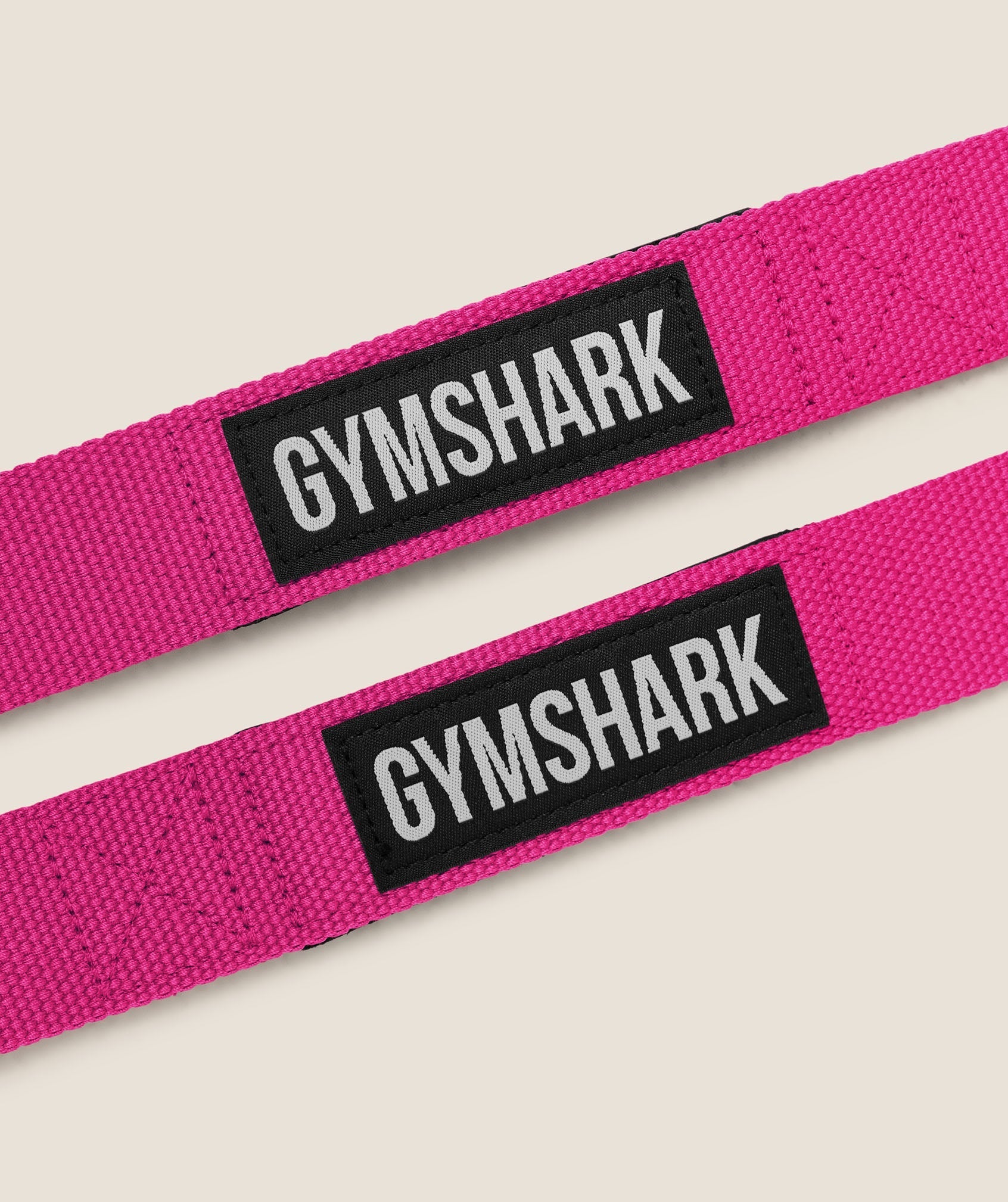 [LIMITLESS_COLOR:SUPER SET PINK FOCUS PINK] GYMSHARK Silicone Lifting Straps — SUPER SET PINK FOCUS PINK — Vista oficial 3