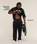 [LIMITLESS_COLOR:BLACK] GYMSHARK Graphic Mesh Oversized T-Shirt — BLACK — Vista oficial 2