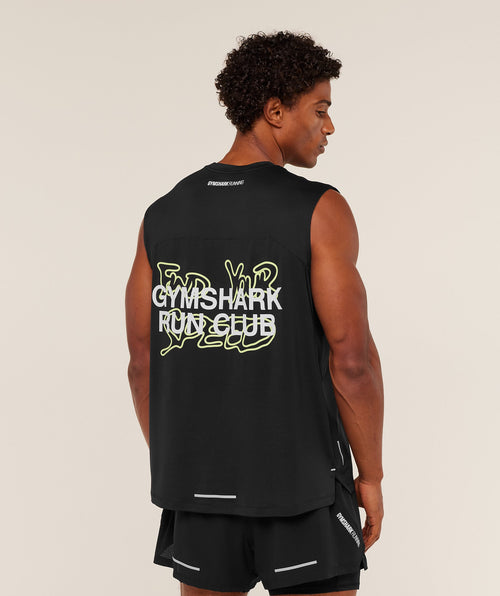 [LIMITLESS_COLOR:BLACK] GYMSHARK Find Your Speed Tank — BLACK — Vista oficial 1