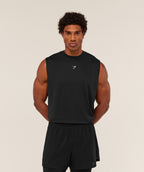 [LIMITLESS_COLOR:BLACK] GYMSHARK Find Your Speed Tank — BLACK — Vista oficial 2