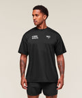 [LIMITLESS_COLOR:BLACK] GYMSHARK Hybrid Athlete T-Shirt — BLACK — Vista oficial 1