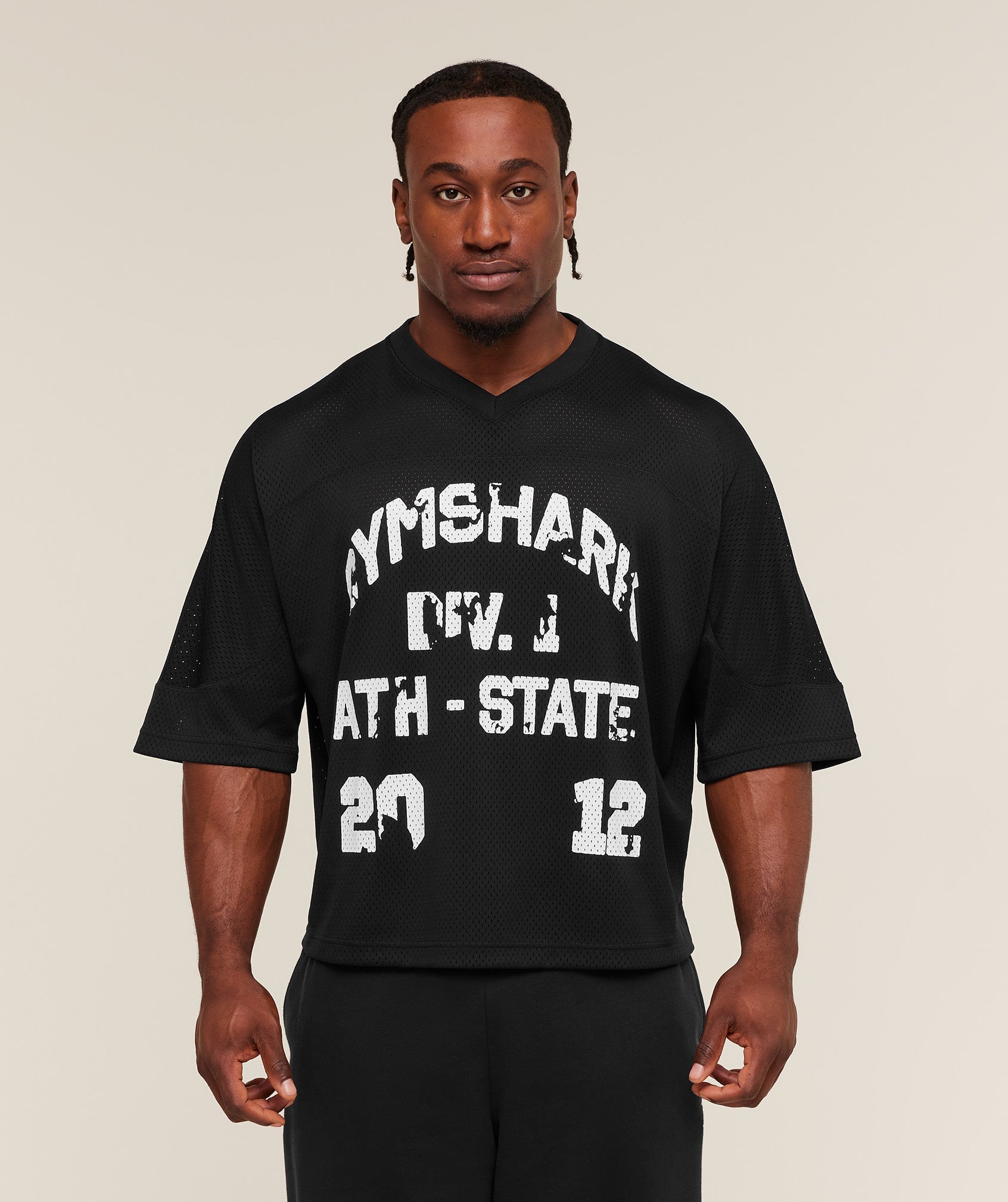 GYMSHARK Graphic Mesh Oversized T-Shirt