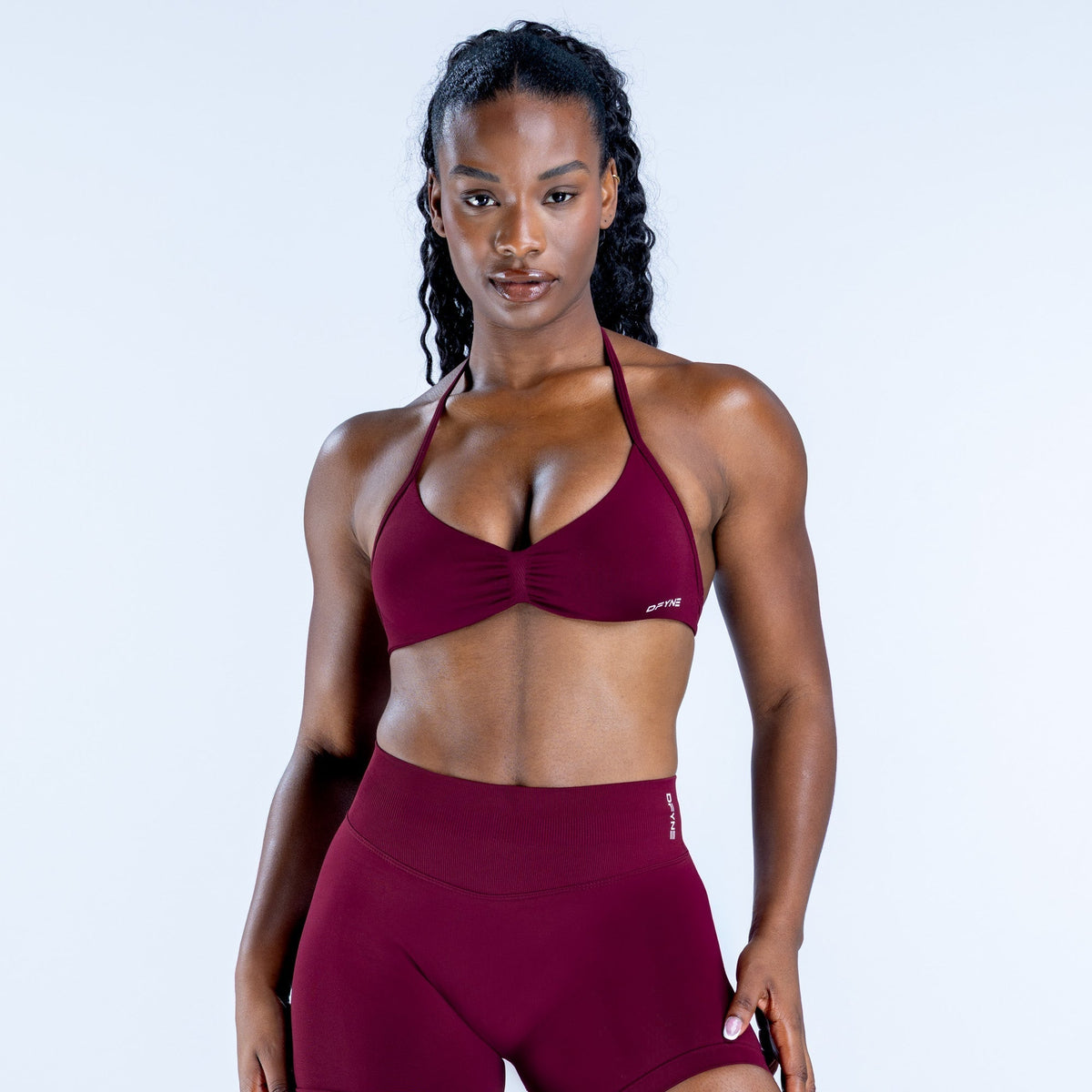 IMPACT STRAPPY BRA - WINTER BERRY