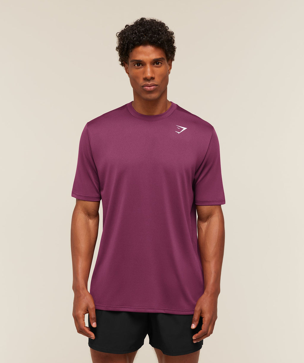 [LIMITLESS_COLOR:STRENGTH PINK] GYMSHARK Arrival T-Shirt — STRENGTH PINK — vista 1