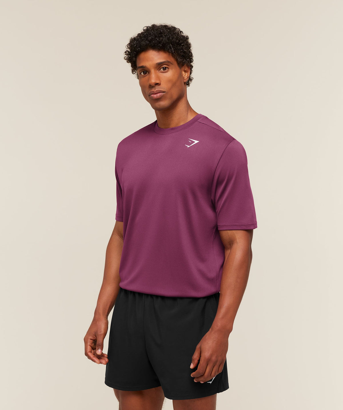 [LIMITLESS_COLOR:STRENGTH PINK] GYMSHARK Arrival T-Shirt — STRENGTH PINK — vista 3
