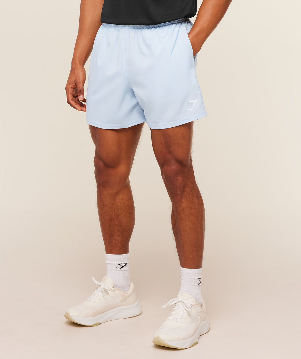 [LIMITLESS_COLOR:CHILLED BLUE] GYMSHARK Arrival 5" Shorts — CHILLED BLUE — vista 1