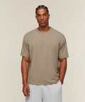 [LIMITLESS_COLOR:LIFESTYLE BROWN] GYMSHARK Campus Crest T-Shirt — LIFESTYLE BROWN — vista 1