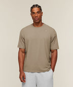 [LIMITLESS_COLOR:LIFESTYLE BROWN] GYMSHARK Campus Crest T-Shirt — LIFESTYLE BROWN — vista 1