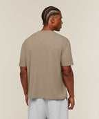[LIMITLESS_COLOR:LIFESTYLE BROWN] GYMSHARK Campus Crest T-Shirt — LIFESTYLE BROWN — vista 2