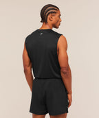[LIMITLESS_COLOR:BLACK] GYMSHARK Train Cut Off Tank — BLACK — vista 2