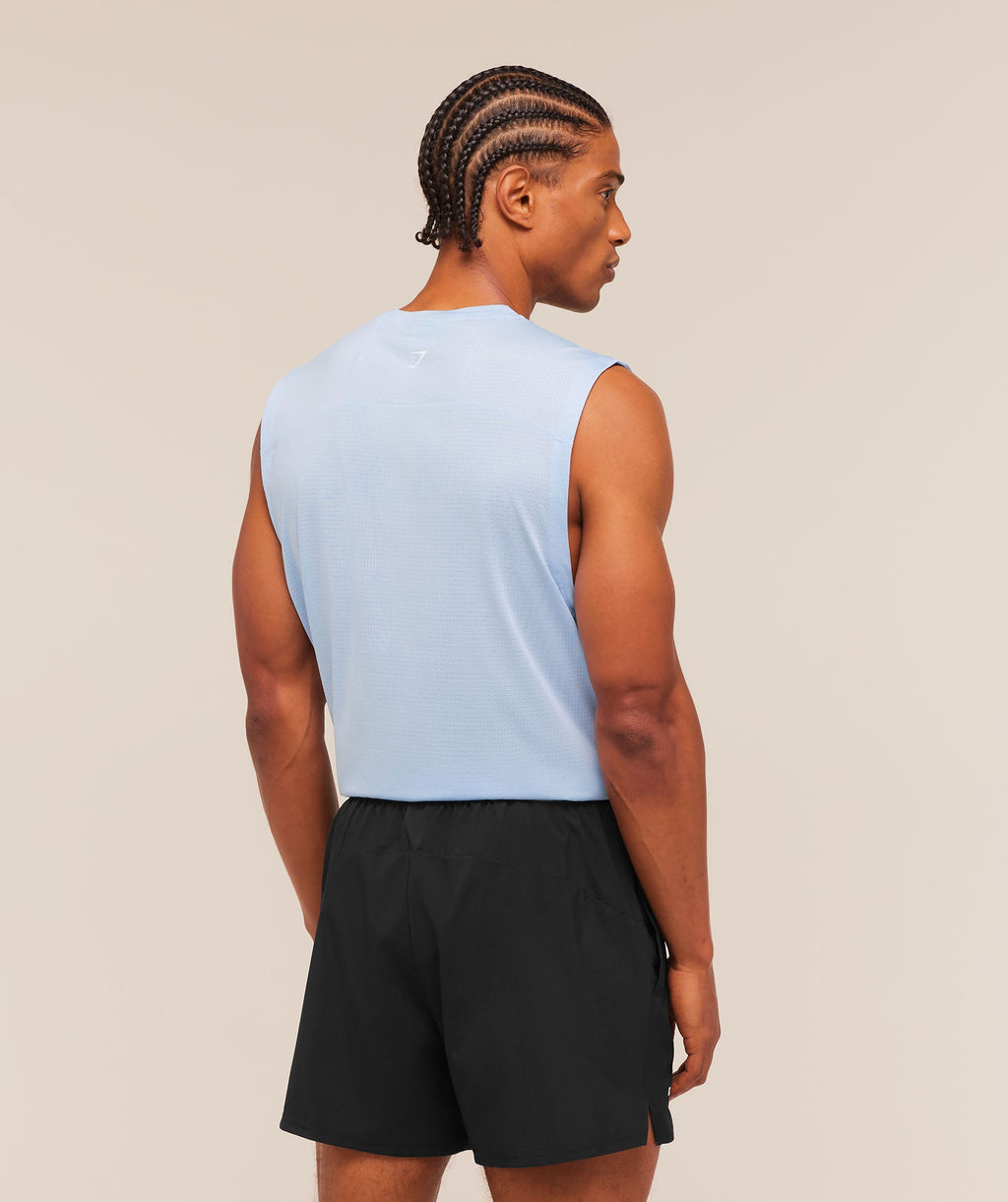 [LIMITLESS_COLOR:TRANQUIL BLUE] GYMSHARK Train Cut Off Tank — TRANQUIL BLUE — vista 2