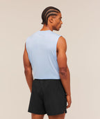 [LIMITLESS_COLOR:TRANQUIL BLUE] GYMSHARK Train Cut Off Tank — TRANQUIL BLUE — vista 2