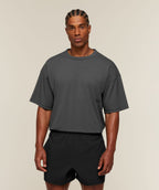 [LIMITLESS_COLOR:ONYX GREY] GYMSHARK Hybrid T-Shirt — ONYX GREY — vista 2