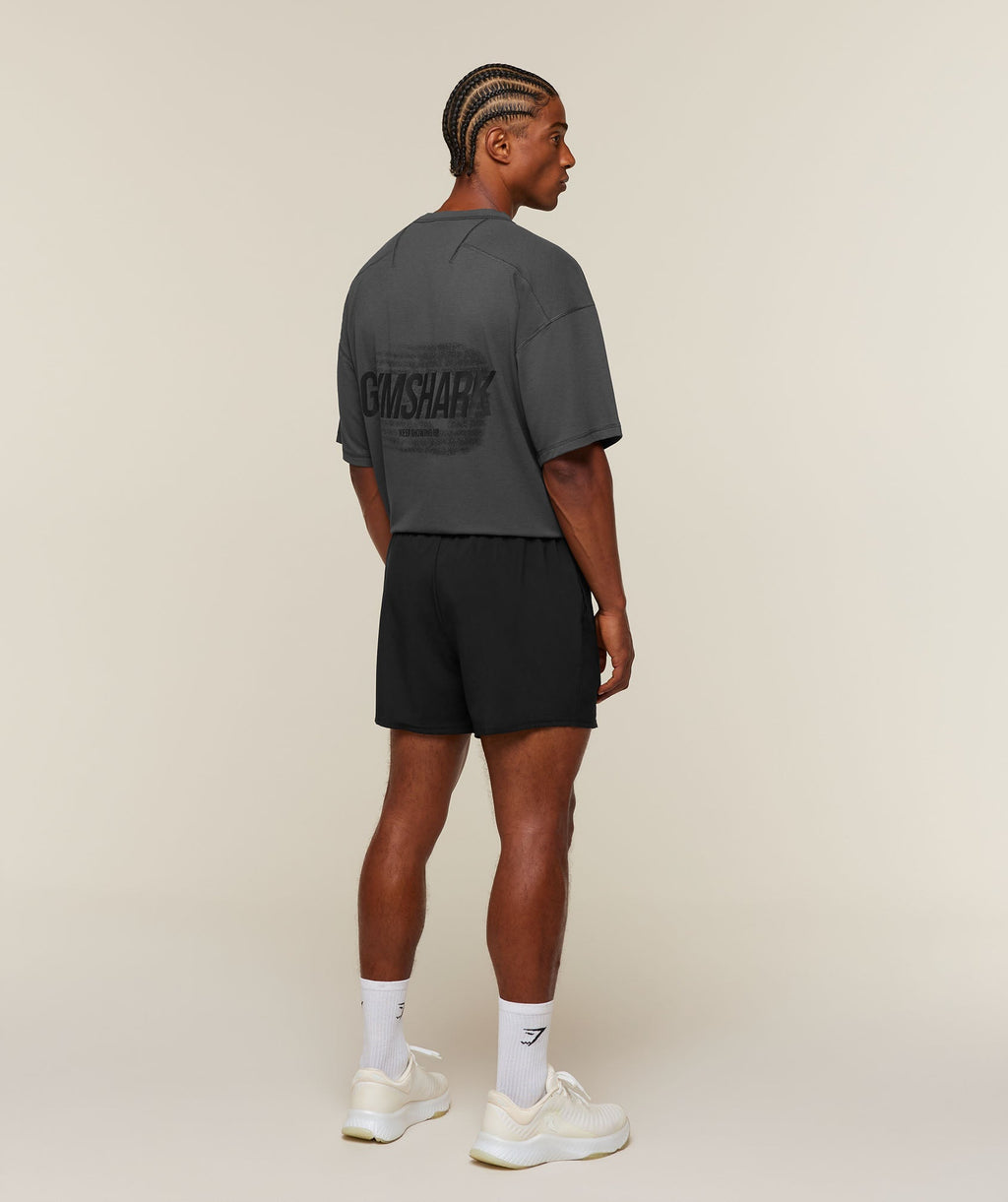 [LIMITLESS_COLOR:ONYX GREY] GYMSHARK Hybrid T-Shirt — ONYX GREY — vista 3