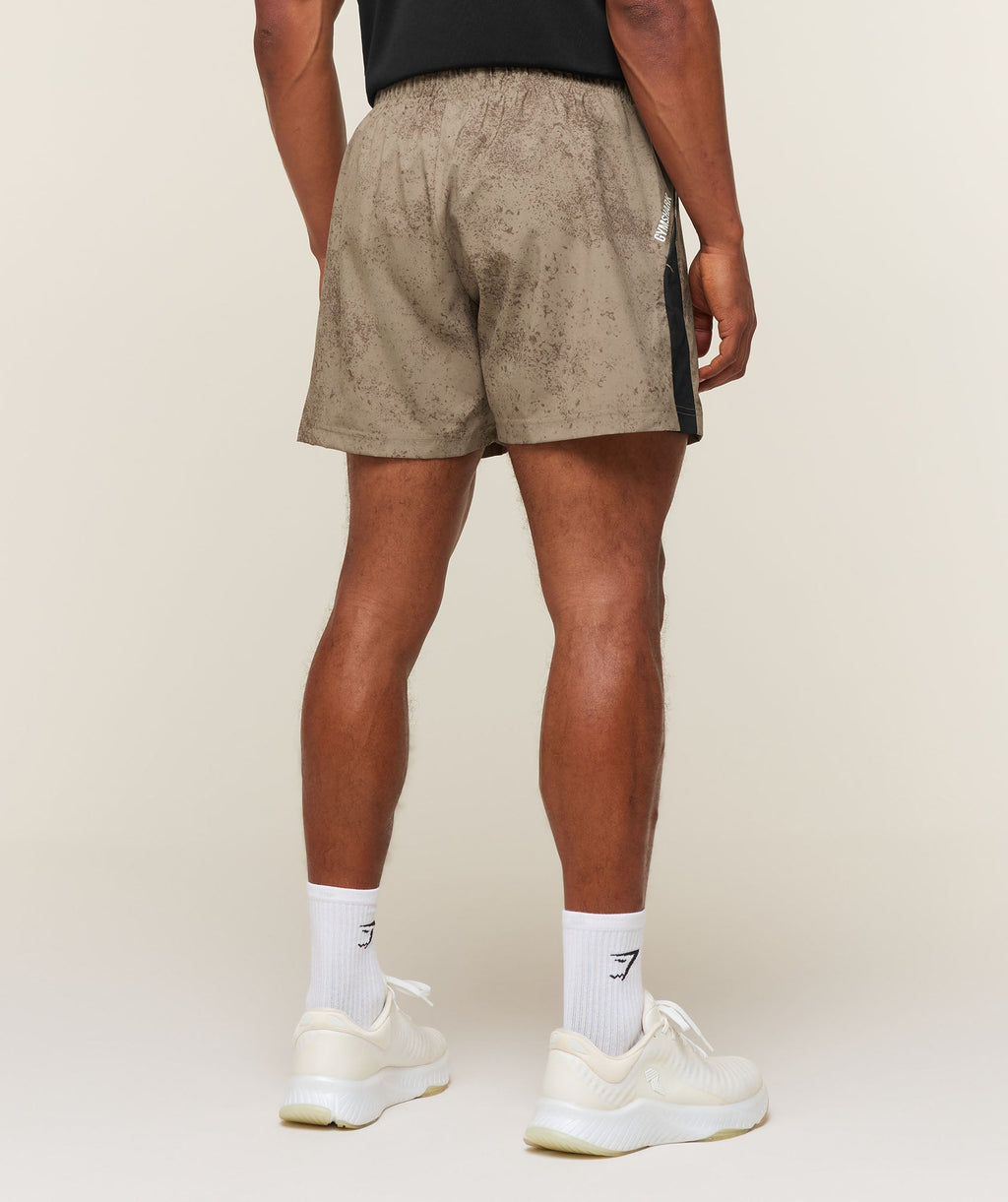 [LIMITLESS_COLOR:LIFESTYLE BROWN/BLACK] GYMSHARK Sport 5" Shorts — LIFESTYLE BROWN/BLACK — vista 2