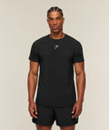 [LIMITLESS_COLOR:BLACK] GYMSHARK Ultra Light Performance T-Shirt — BLACK — vista oficial 1