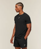 [LIMITLESS_COLOR:BLACK] GYMSHARK Ultra Light Performance T-Shirt — BLACK — vista oficial 3