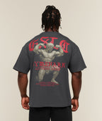 [LIMITLESS_COLOR:ONYX GREY] GYMSHARK Lifting Statue Graphic T-Shirt — ONYX GREY — vista oficial 1