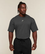 [LIMITLESS_COLOR:ONYX GREY/SPRINT GREEN] GYMSHARK Power T-Shirt — ONYX GREY/SPRINT GREEN — vista oficial 2