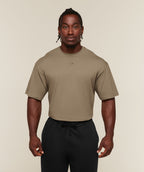 [LIMITLESS_COLOR:LIFESTYLE BROWN] GYMSHARK Power T-Shirt — LIFESTYLE BROWN — vista oficial 2