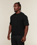 [LIMITLESS_COLOR:BLACK/WASH] GYMSHARK Power Washed Oversized T-Shirt — BLACK/WASH — vista oficial 3