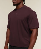 [LIMITLESS_COLOR:CHERRY PURPLE/WASH] GYMSHARK Power Washed Oversized T-Shirt — CHERRY PURPLE/WASH — vista oficial 3