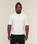 [LIMITLESS_COLOR:SOFT WHITE/WASH] GYMSHARK Power Washed Oversized T-Shirt — SOFT WHITE/WASH — vista oficial 2